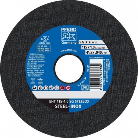 Disque à tronçonnée A46QSG-INOX 178x16mm PFERD