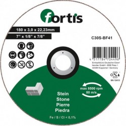 Disque de coupe pierre 180 x 30mm courbé FORTIS