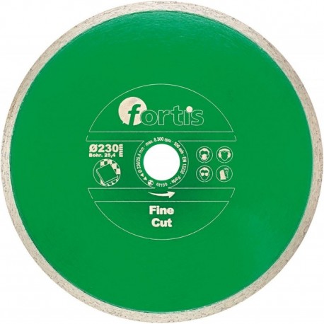 Disque diamant Fine Cut Ø 125 mm Hauteur segment 8 mm Alésage 222 mm FORTIS