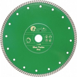 Disque diamant Slim Turbo Pro Ø 115 mm avec Segment 7 mm Alésage 222 mm FORTIS