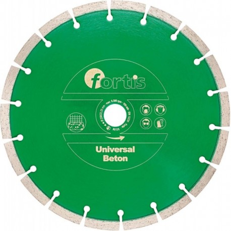 Disque diamant Universal Beton Ø 230 mm gesintert 10 mm Alésage 222 mm FORTIS