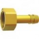 Embout à olive à visser laiton filetage femelle F1/4" Ø intérieur tuyau 6mm RIEGLER 1 PCS