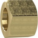 Écrou-raccord laiton 6 pans F1/4" pour douille Ø intérieur tuyau 4/6mm RIEGLER 1 PCS