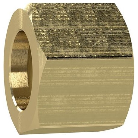 Écrou-raccord laiton 6 pans F3/8" à gauche pour douille Ø intérieur tuyau 4/6/9mm RIEGLER 1 PCS