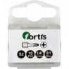 Embout Bit 1/4 DIN3126 C63 PH 2x25mm Torsion a10 unités