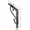 Equerre 200 x 150mm noir