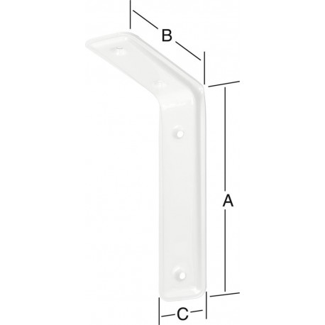 Equerre-3F blanc 235X160MM NR. 165235W