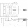 Etau perceuse 120mm FORTIS