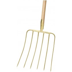 Fourche 6 dents manche bois 130 cm