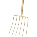 Fourche 6 dents manche bois 130 cm