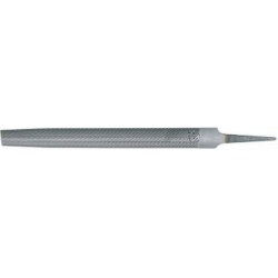 Lime d'atelier, semi-circulaire/pointue, Long. : 200 mm, Taille 2, Coupe transversale 20,0 x 6,0 mm