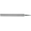 Lime plate d'atelier, Long. : 200 mm, Taille 2, Coupe transversale 20,0 x 5,0 mm