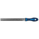 Lime d'atelier, manche semi-circulaire, Long. : 150 mm, Taille 2, Coupe transversale 16,0 x 4,5 mm