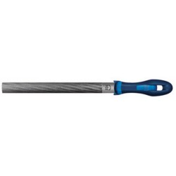 Lime d'atelier, manche semi-circulaire, Long. : 150 mm, Taille 2, Coupe transversale 16,0 x 4,5 mm