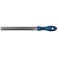 Lime d'atelier, manche semi-circulaire, Long. : 200 mm, Taille 2, Coupe transversale 20,0 x 6,0 mm