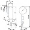 Indicateur lev. Tesatast 38x12,53mm TESA