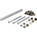Kit de montage M6 pour portes profilées. 77-82mm