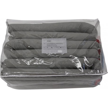 Kit d'urgence fuite susbstance dangereuses 50L PP-
