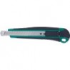 Lame de cutter plastique 9mm avec 3 lames FORTIS