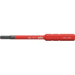 Lame interchangeable slimBit VDE six pans 2x75mm Wiha 1 PCS