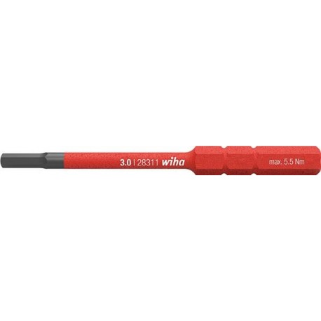 Lame interchangeable slimBit VDE six pans 2x75mm Wiha 1 PCS