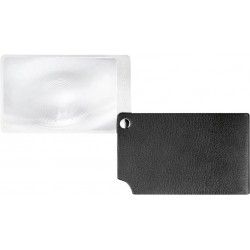 Loupe carte noir viso POCKET 2,5x cuir ESCHENBACH