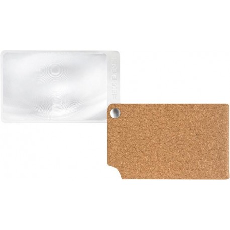 Loupe carte Brun viso POCKET 2,5x cuir ESCHENBACH