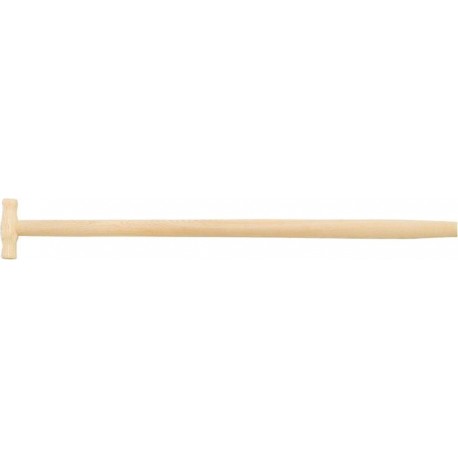 Manche pelle forme T frêne 900/41mm courbé