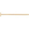 Manche pelle forme T frêne 900/41mm courbé