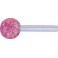 Meule sur tige sphérique KU, Type : KU 20, Ø x hauteur 20 mm, Taille de grains 30, Type de grain : ADW, Ø de tige : 6 mm, Vitesse maxi. : 47700 tr/mn
