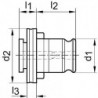 Mandrin changement rapide FE2 1000mm FORTIS