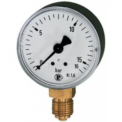 Manomètre posé 50mm 0-10bar F1/4" RIEGLER 1 PCS