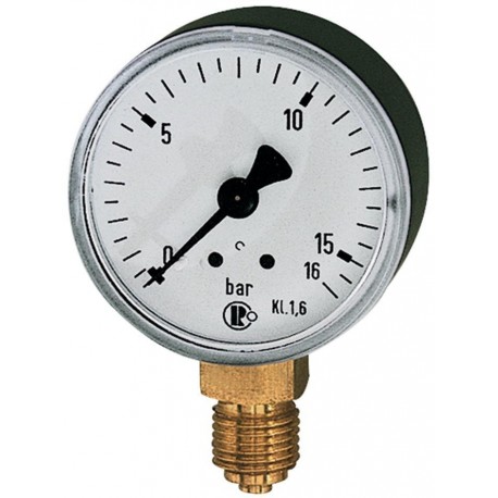 Manomètre posé 50mm 0-10bar F1/4" RIEGLER 1 PCS