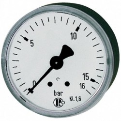 Manomètre arrière centré 50mm 0-10bar F1/4" RIEGLER 1 PCS