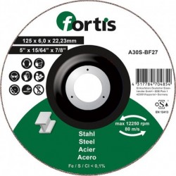 Meule Acier 125 x 60mm FORTIS