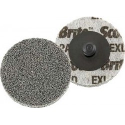 Meule compacte Ø 76,2 mm 15100 tr/mn, Roloc (TM) XL-DR, Degré de finesse : fin, Dureté 2 S, Couleur gris