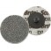 Meule compacte Ø 76,2 mm 15100 tr/mn, Roloc (TM) XL-DR, Degré de finesse : fin, Dureté 2 S, Couleur gris