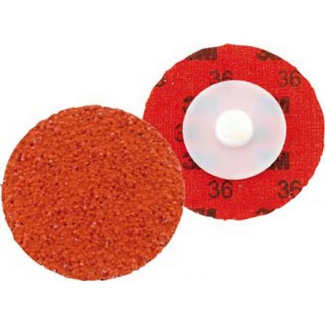 Meule Roloc (TM) Ø 50,8 mm 23000 tr/mn, Cubitron (TM) 977F, Grain : 36, Couleur marron