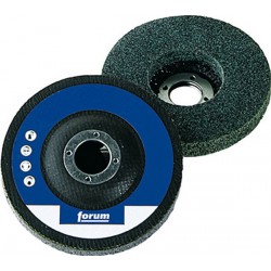 Disque compact en feutre avec support en fibre de verre, droit, Ø de 125 mm, 10000 tr/mn, Degré de finesse : moyennement dur