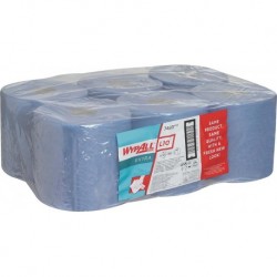 Papier essuie tout 185x38cm bleu 525 feuilles (Par 6)