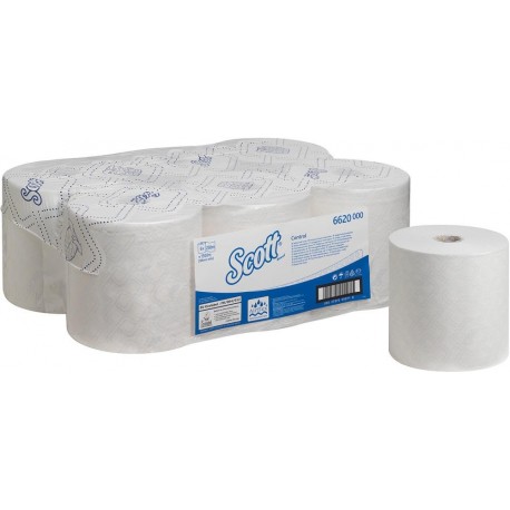 Papier toilette blanc 250m x 198cm (Par 6)