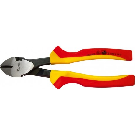 Pince coupante VDE 180mm avec poignée plastique FORTIS