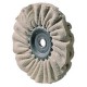 Disque de polissage textile, souple, Ø : 125 mm, Larg. : 10 mm, Alésage 20 mm