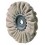 Disque de polissage textile, souple, Ø : 125 mm, Larg. : 10 mm, Alésage 20 mm