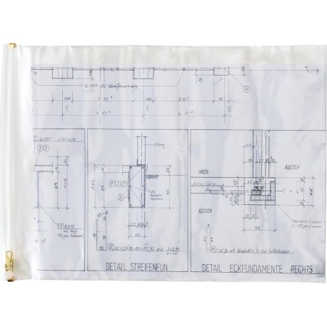 Pochette de protection pour plan 900 x 1250mm (A0)