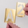 Pochoir de marquage A-Z hauteur caractères 20mm TURNUS 1 PCS