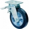 Roulette 125mm RR120.B80PlatteElast.S noir KLFestRR120.B80.125