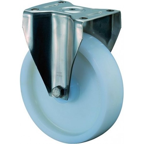Roulette 150mm HS110 plaque Kst. blancERRL HS110.B14.150