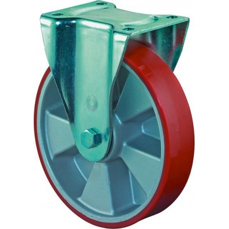 Roulette 200mm L610.B90 plaque Polyure GussKL L610.B90.200