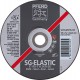 Disque à ébarber SG-ELASTIC pour l'usinage de l'acier, Ø x Épais. : 178 x 7,2 mm, Modèle Coudé, Vitesse maxi. 8600 tr/mn